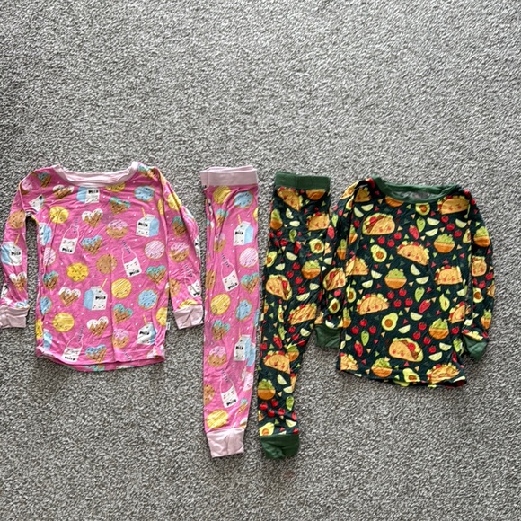 Little Sleepies Other - Little Sleepies Milk and Cookies & Taco Time Pajama Sets Soft and Cozy